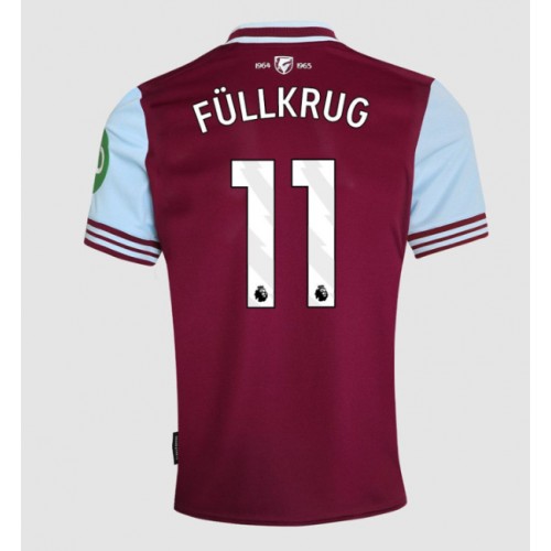 Fotballdrakt Herre West Ham United Niclas Fullkrug #11 Hjemmedrakt 2024-25 Kortermet